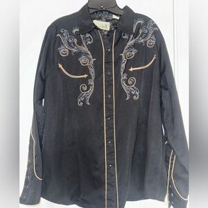 Roper Black Western Shirt